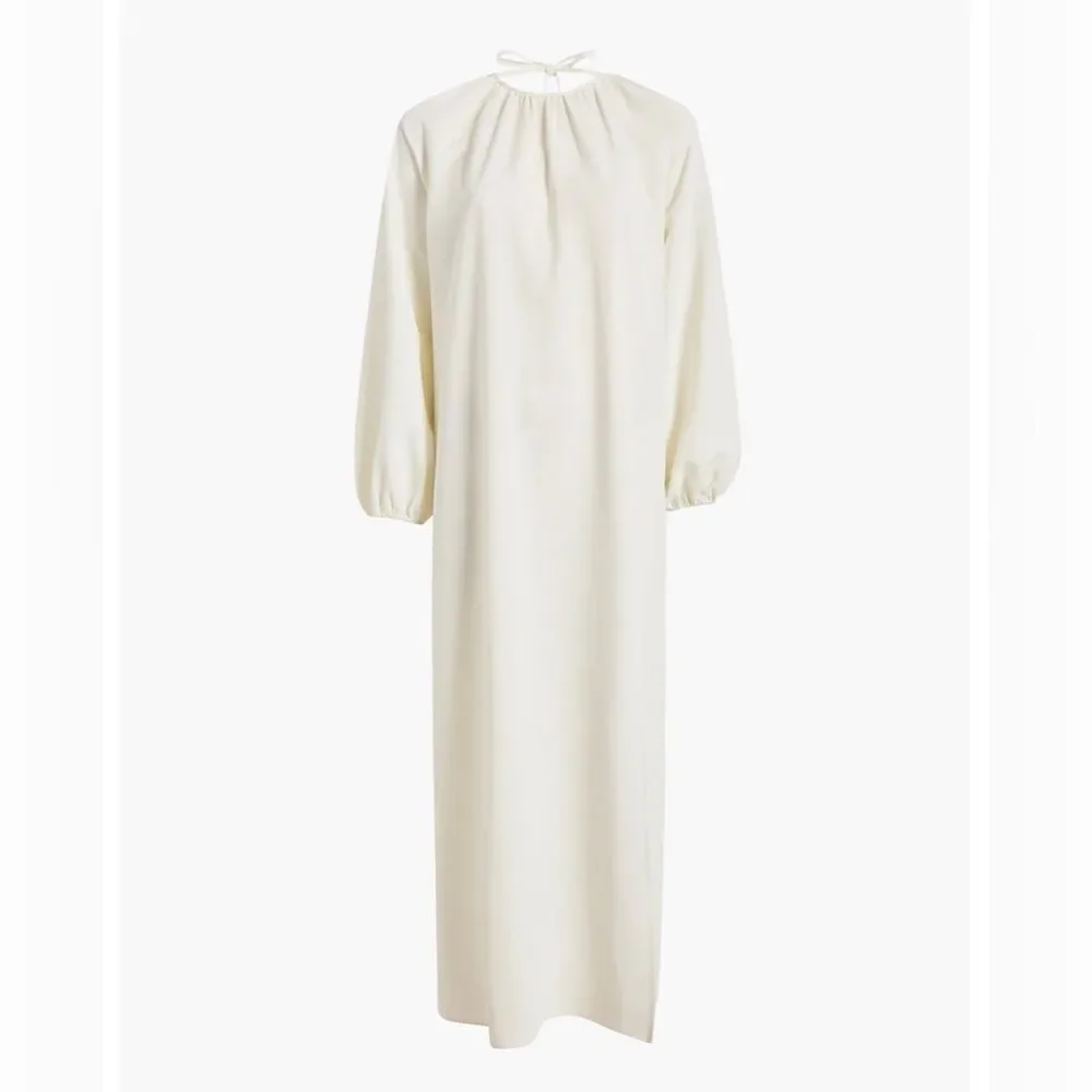 NWT Hill House Simone Maxi Dress Ivory Coconut Milk Open Back Slit XXL - Picture 12 of 15